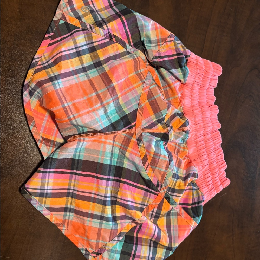 lululemon athletica Multicolor Plaid Women's Shorts